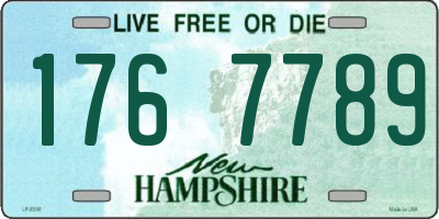 NH license plate 1767789