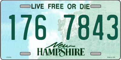 NH license plate 1767843