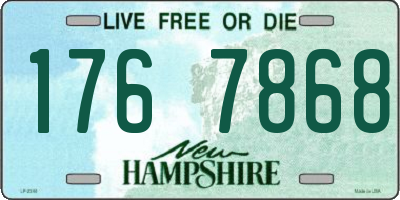 NH license plate 1767868