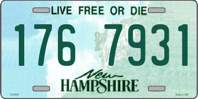 NH license plate 1767931