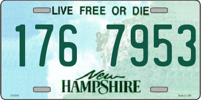 NH license plate 1767953