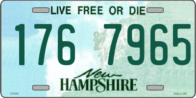 NH license plate 1767965