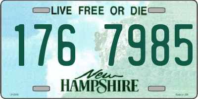 NH license plate 1767985