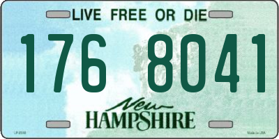 NH license plate 1768041