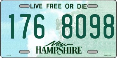 NH license plate 1768098