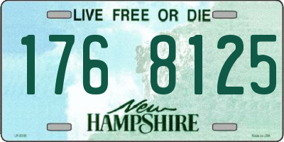 NH license plate 1768125