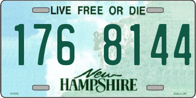 NH license plate 1768144