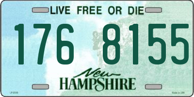 NH license plate 1768155