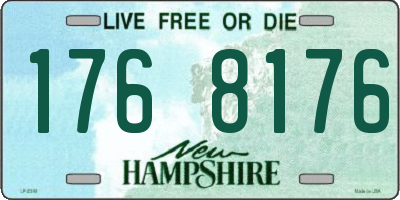 NH license plate 1768176