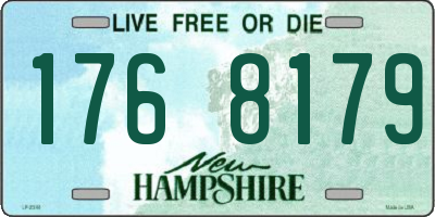 NH license plate 1768179