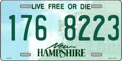 NH license plate 1768223