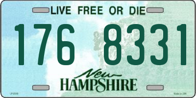 NH license plate 1768331