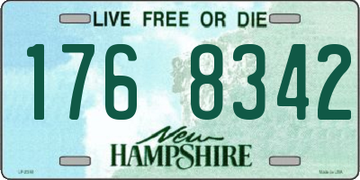 NH license plate 1768342