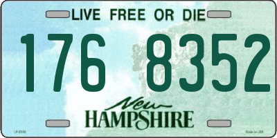 NH license plate 1768352