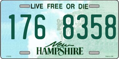 NH license plate 1768358