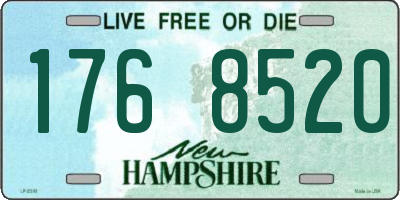 NH license plate 1768520