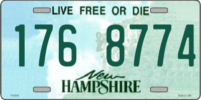 NH license plate 1768774