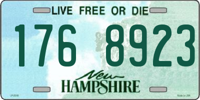 NH license plate 1768923