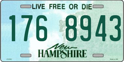 NH license plate 1768943