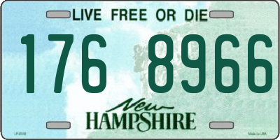 NH license plate 1768966