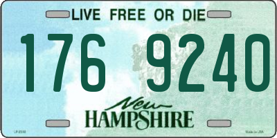NH license plate 1769240