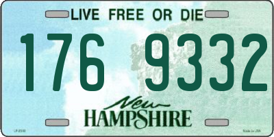 NH license plate 1769332