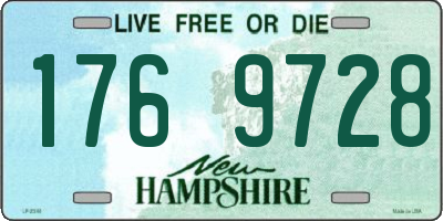 NH license plate 1769728