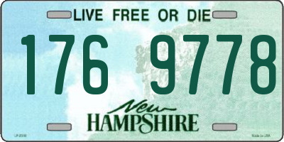 NH license plate 1769778
