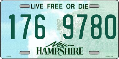 NH license plate 1769780