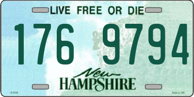 NH license plate 1769794