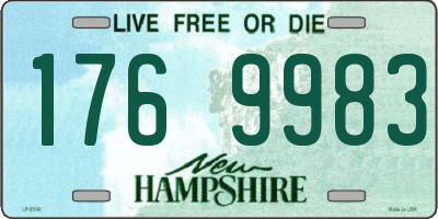 NH license plate 1769983