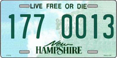 NH license plate 1770013