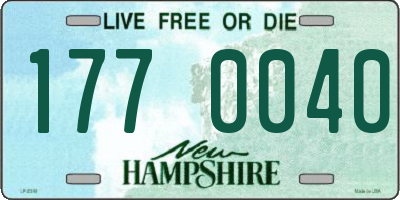 NH license plate 1770040