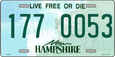 NH license plate 1770053