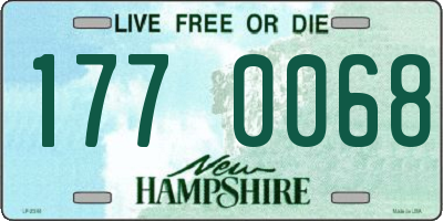 NH license plate 1770068