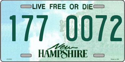 NH license plate 1770072