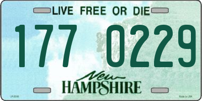 NH license plate 1770229