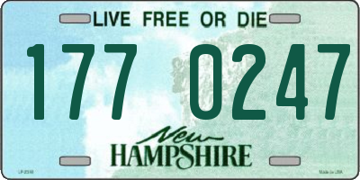 NH license plate 1770247