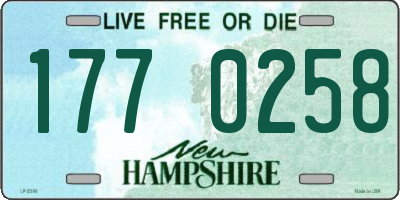 NH license plate 1770258