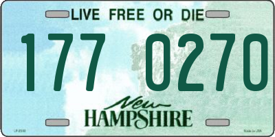 NH license plate 1770270