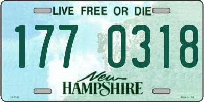 NH license plate 1770318