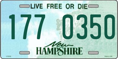NH license plate 1770350
