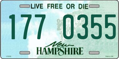 NH license plate 1770355