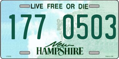 NH license plate 1770503