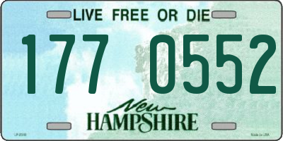 NH license plate 1770552