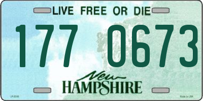 NH license plate 1770673