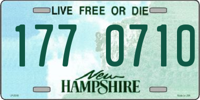NH license plate 1770710