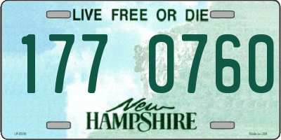 NH license plate 1770760
