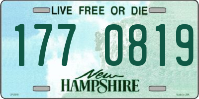 NH license plate 1770819