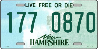 NH license plate 1770870